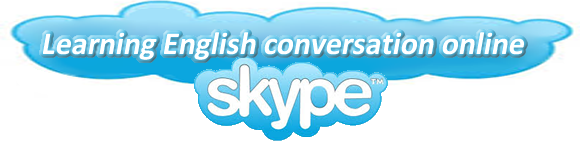 Learning English conversation online using Skype