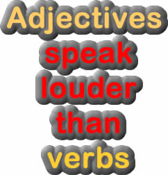 verbs and adjectives English grammar exercise
