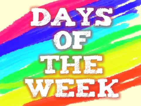 days of the week exercise