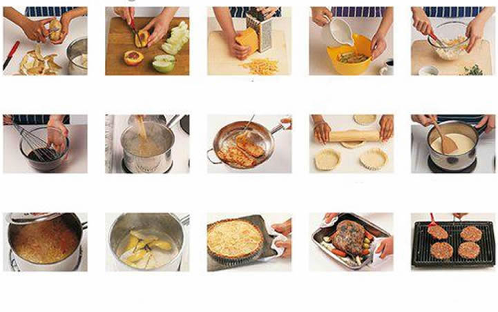 Food preparation and cooking exercise