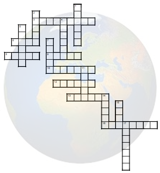 countries and Capitals crossword
