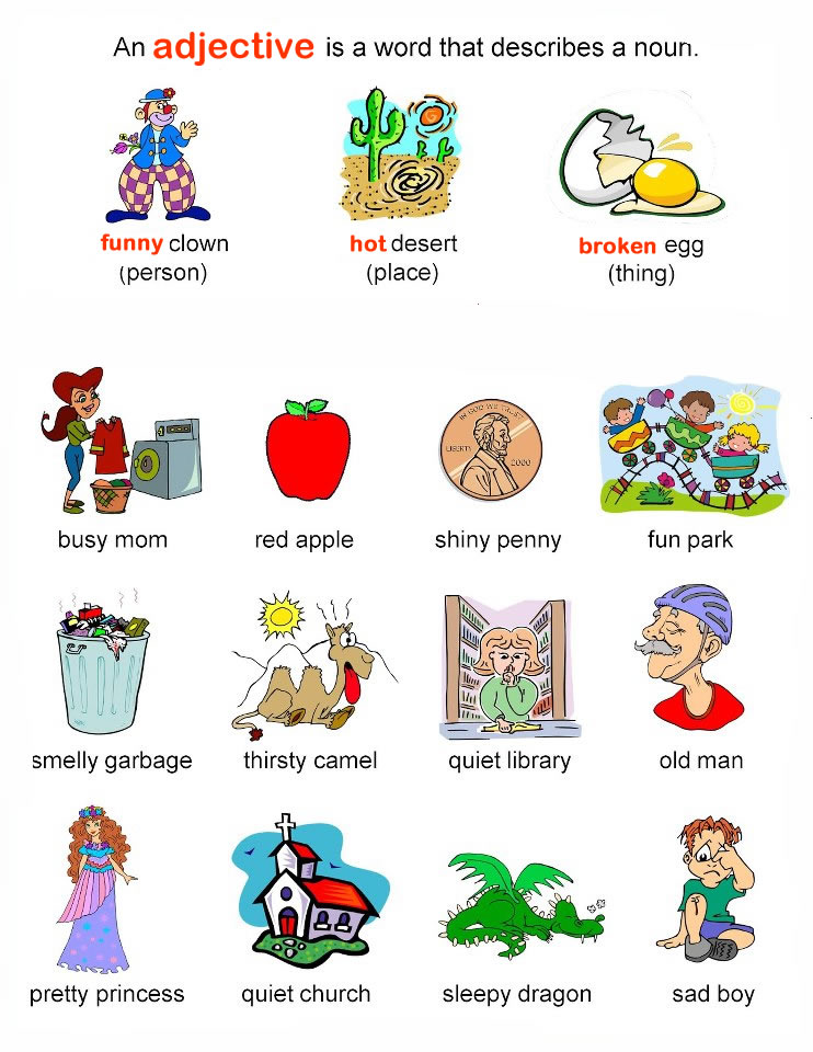 learning adjectives grammar basics
