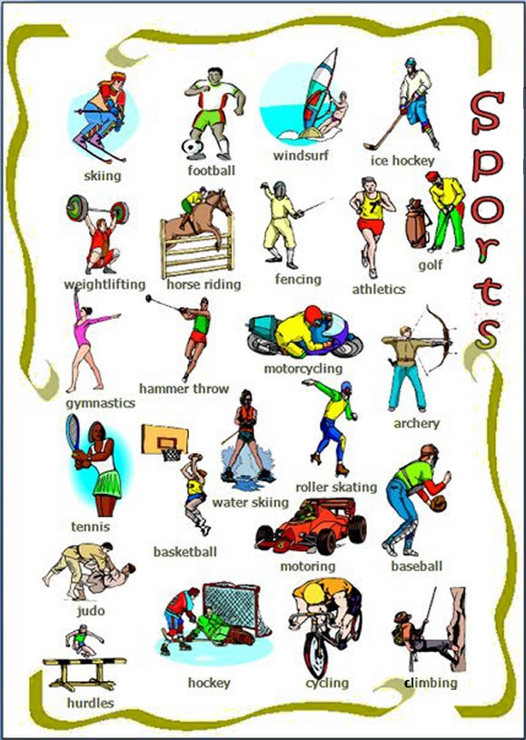 learning different sport vocabulary