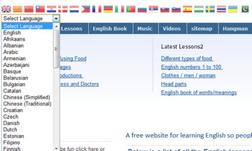 All pages can be translated into your own language to help with learning