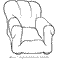 arm chair used for 1 person to sit on 