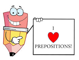 English lessons about prepositions