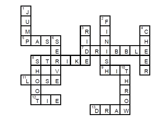 sports crossword answers