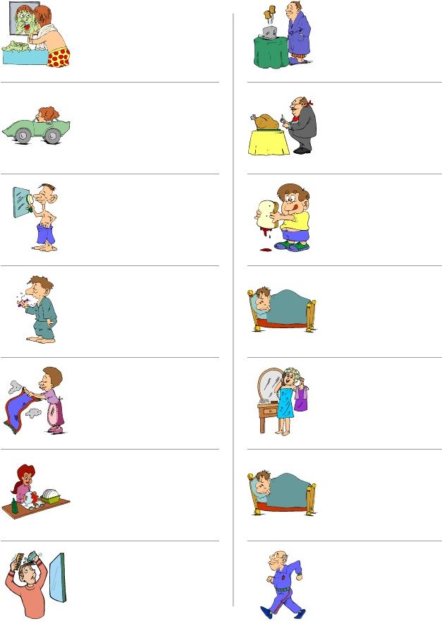 Daily activities spelling exercise learning English basics