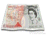 An English fifty pound note