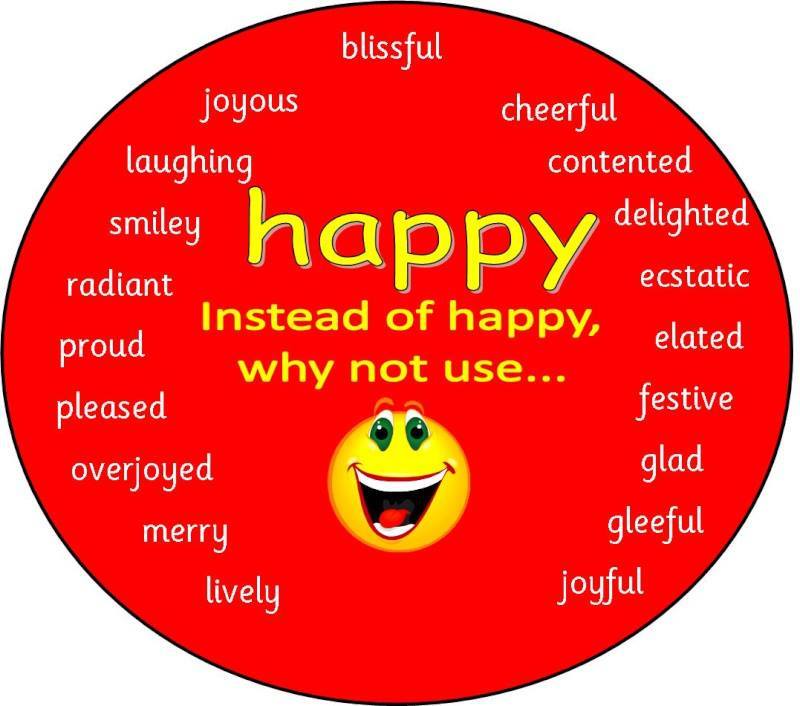 Different ways to say happy English lesson