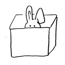 prepositions the rabbit is in the box