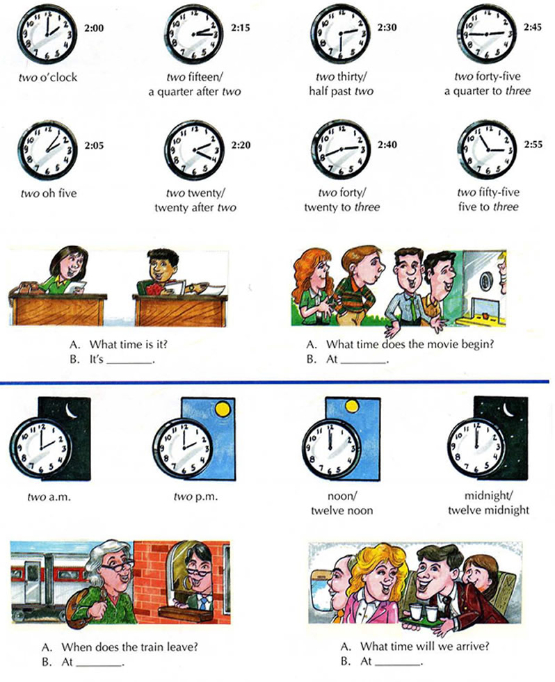 Learning the basics about telling the time